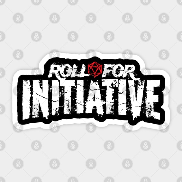 Roll For Initiative Death Metal Sticker by DnlDesigns